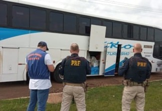 Receita Federal do Brasil e Polícia Rodoviária Federal apreendem mercadorias em ônibus