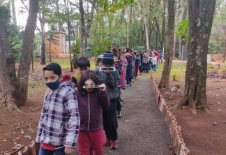 Foz: Alunos da Escola Municipal Emílio de Menezes participam de atividades de Educação Ambiental no Horto Municipal