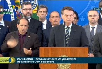 Em pronunciamento, presidente Jair Bolsonaro rebate e acusa Moro
