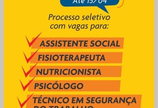 Inscrições para PSS do Consamu estão abertas até dia 15