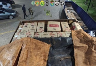 Operação Hórus: caminhão é apreendido com 600 caixas de cigarro contrabandeado