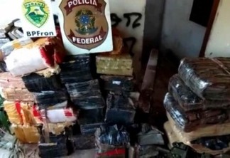 BPFRON e Polícia Federal apreendem 802 kg de maconha em Guaíra