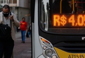 Rio de Janeiro - Ônibus do sistema público de transportes, no Centro do Rio. (Fernando Frazão/Agência Brasil)