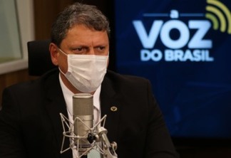 Ministro da Infraestrutura, Tarcísio Gomes de Freitas, participa do programa A Voz do Brasil
