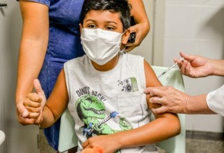 Vacinação das crianças em Santa Terezinha de Itaipu
