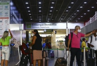 Movimentação de passageiros no Aeroporto Internacional de Brasília.