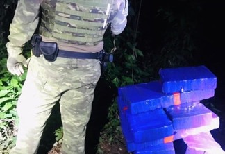 Traficante foge, mas BPFron apreende 102 Kg de maconha em porto clandestino na fronteira