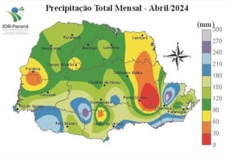 Boletim Agrometeorológico de abril aponta chuvas acima da média e boas condições na safra - Imagem IDR-Paraná