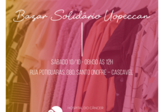 Bazar da Uopeccan de Cascavel abrirá neste sábado