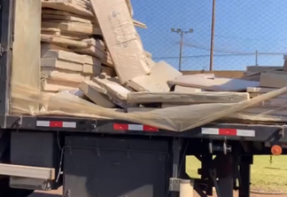 PRE Cascavel apreende caminhão carregado com quase 5 toneladas de maconha na PR-585