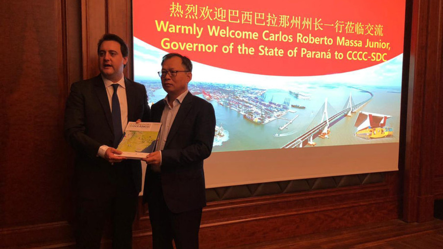 Governador apresenta planos de infraestrutura a empresa chinesa