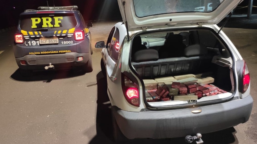 Polícia apreende mais de 200 kg de maconha em veículo