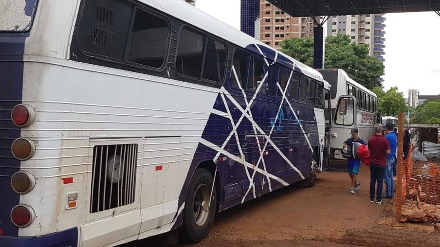 Cinco ônibus foram retidos na Operação Muralha/Hórus
