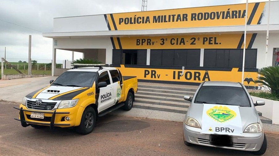Policiais Rodoviários de Iporã apreendem cigarros contrabandeados do Paraguai