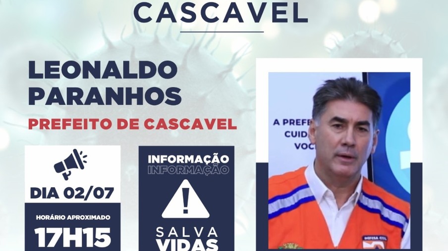 AO VIVO: Prefeito de Cascavel, Leonaldo Paranhos fala do recurso apresentado ao Governo do Paraná sobre o decreto estadual