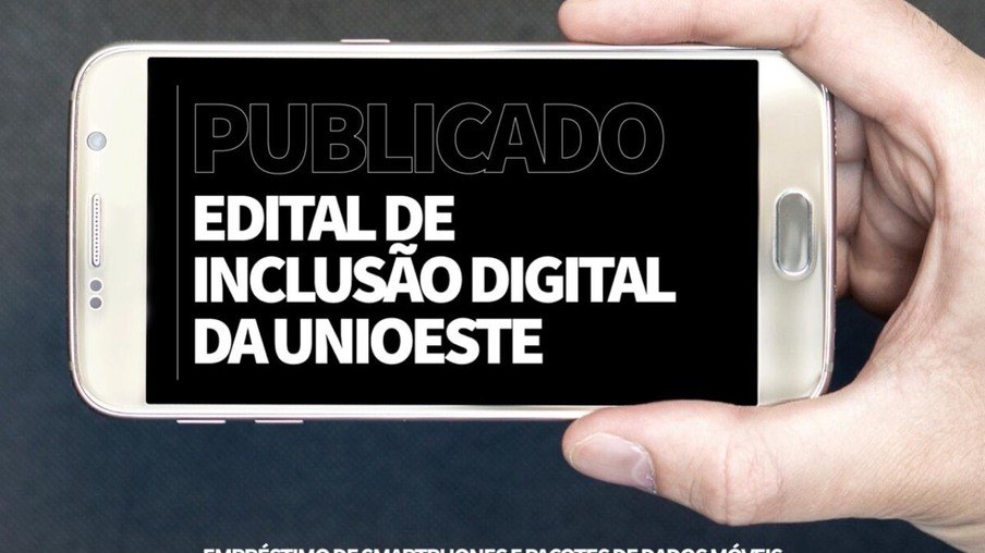 Unioeste lança edital para empréstimos de smartphones e pacotes de dados móveis