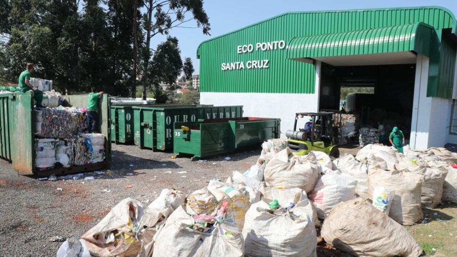 Ecoponto do Santa Cruz já reciclou 56 toneladas de materiais no primeiro mês de atividade