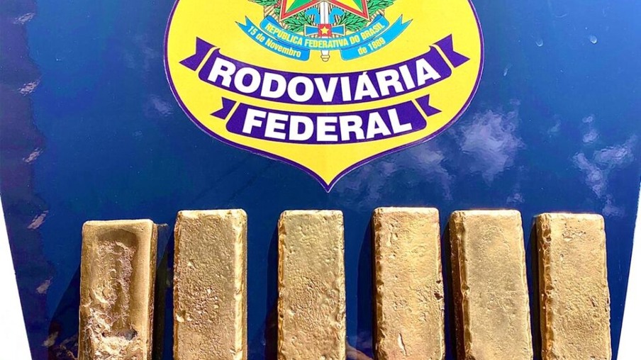 PRF apreende 6 quilos de ouro avaliados em mais de R$ 2 milhões