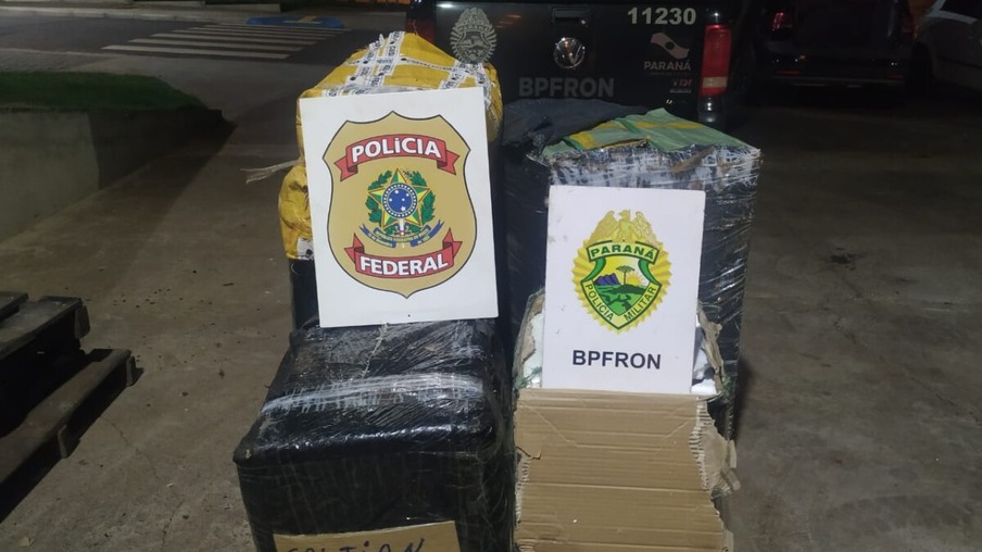Policiais encontram vários volumes de contrabando durante ação da Operação Hórus em Foz