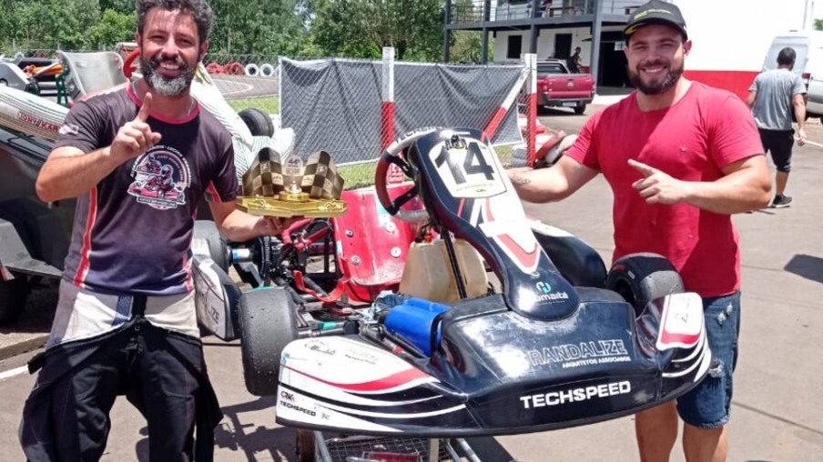 Bandeirada: Lucian Brandalize leva o título da Sênior B no Catarinense de Kart