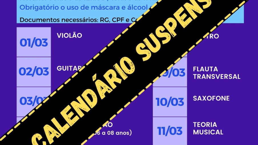 Toledo suspende calendário de matrículas para cursos da Casa da Cultura