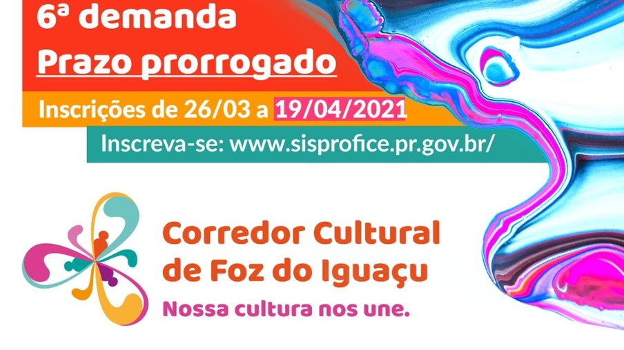 Fundação Cultural prorroga o prazo de inscrição para a sexta etapa do Corredor Cultural