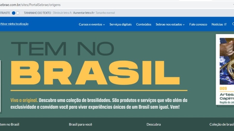 Novo portal "Sebrae Origens" revela diversos territórios brasileiros diferenciados