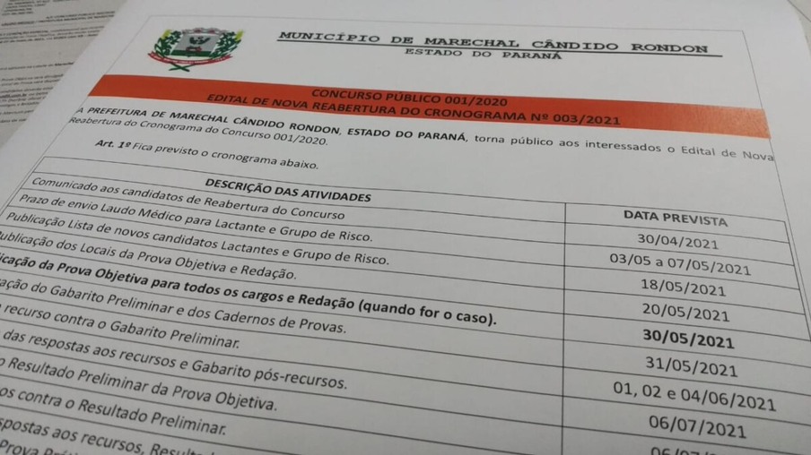 Consamu realiza PSS com vagas para Marechal Rondon