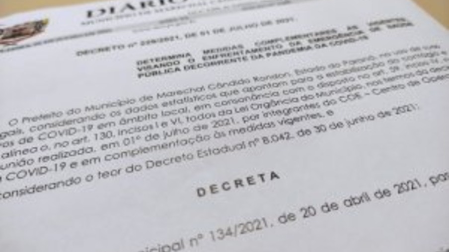 Novo decreto autoriza bares, lanchonetes e restaurantes a funcionar até as 23h em Marechal