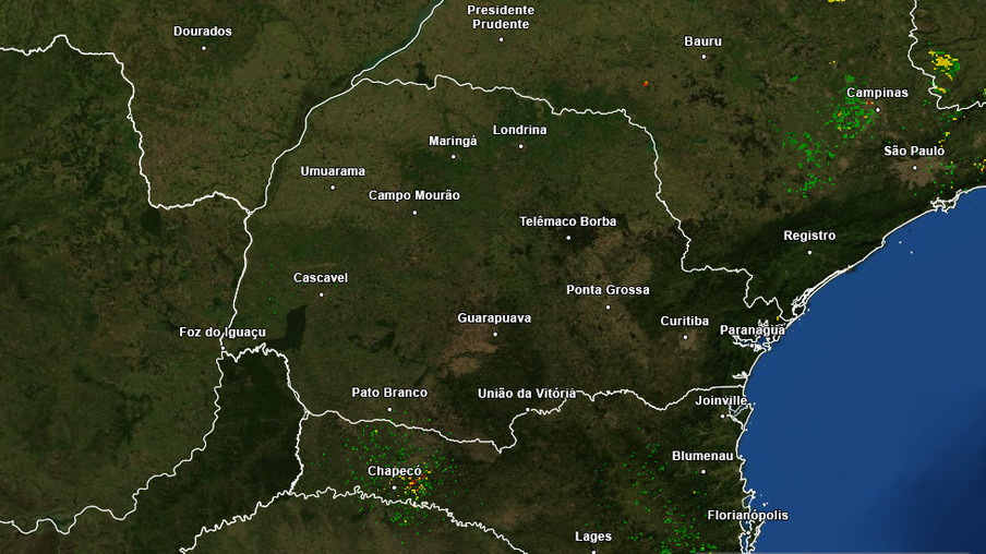 Paraná tem previsão de início de semana com tempo estável, diz Simepar; chuvas devem voltar na quarta-feira (27)