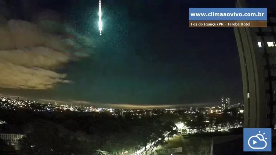 Queda de meteoro é registrada por estação de monitoramento no Paraná