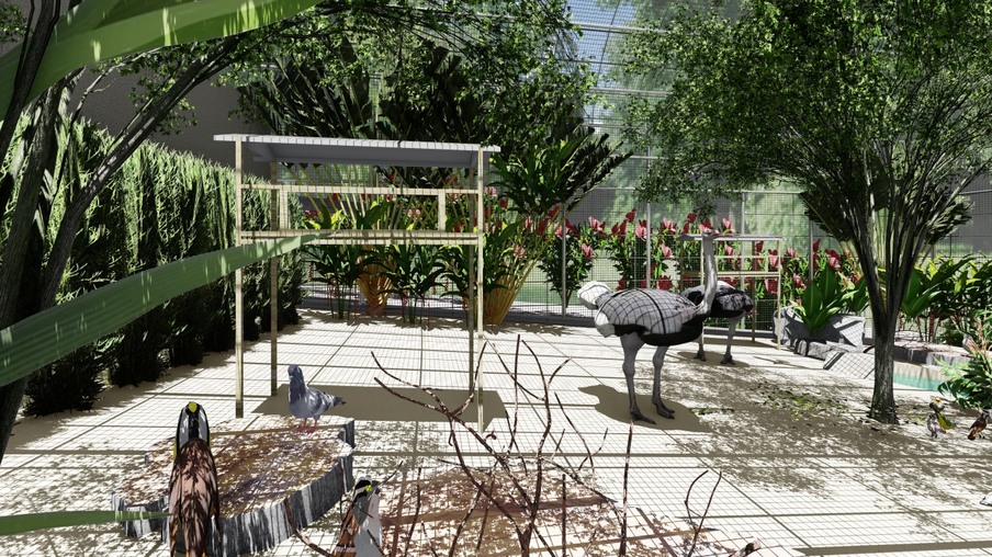 Zoo de Cascavel inicia obras do novo recinto das aves na próxima semana