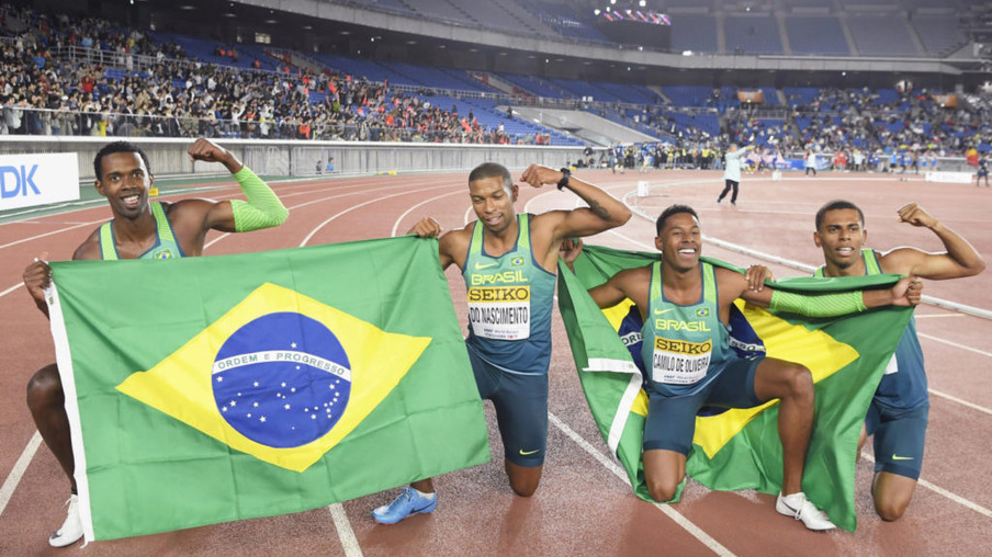 Brasil é campeão mundial do revezamento 4x100 no Japão