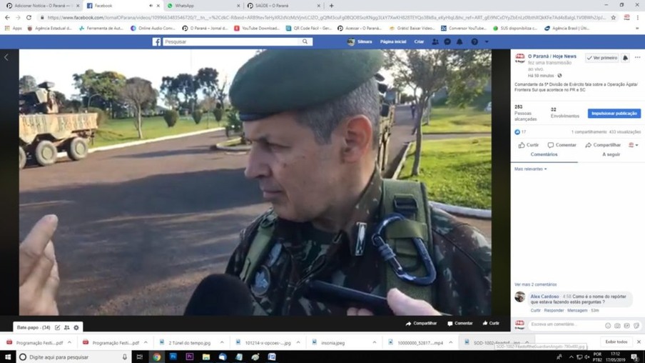 Comandante da 5ª Divisão de Exército fala sobre a Operação Ágata