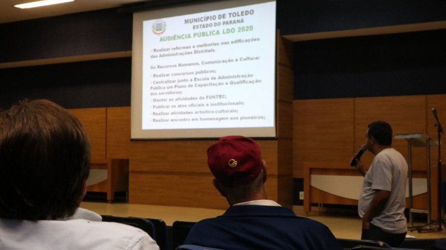 Audiência da LDO define quais são as prioridades para o Governo de Toledo