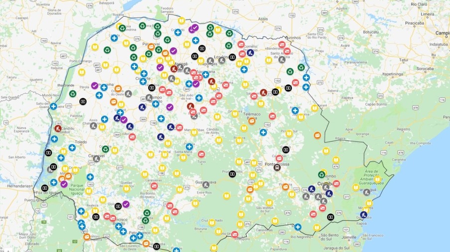 Mapa interativo reúne informações de auditorias em 303 municípios do Paraná