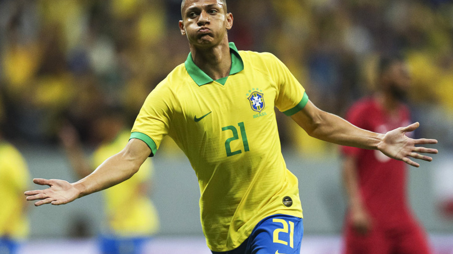Richarlison é o novo camisa 9 da seleção brasileira
Crédito: CBF
