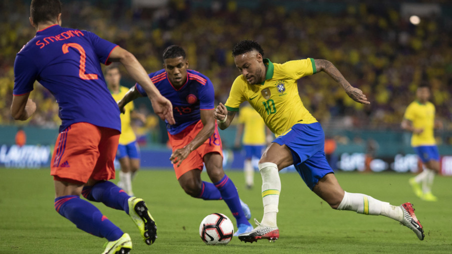 Neymar marcou um gol e de assistência para outro contra a Colômbia
- Foto: CBF
