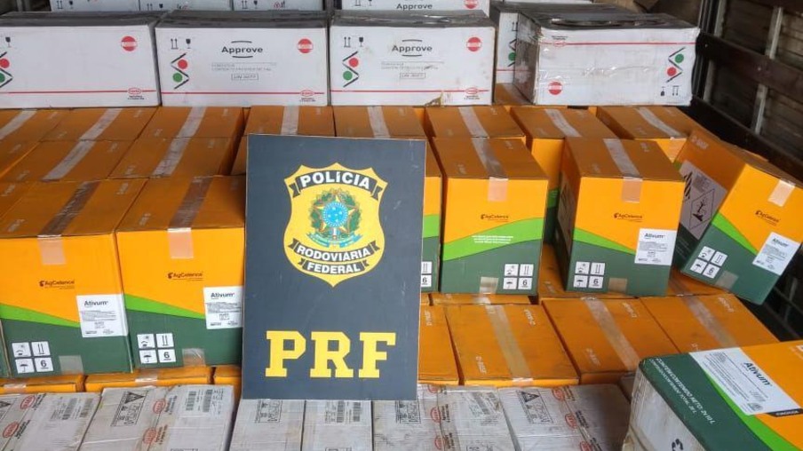 PRF recupera no Paraná mais de 7 toneladas de agrotóxicos roubados em SC