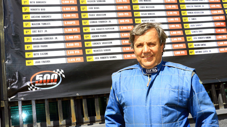 Aloysio Moreira, que disputou todas as edições das 500 Milhas, é o líder do ranking

Crédito: Cláudio Kolodziej/Divulgação
