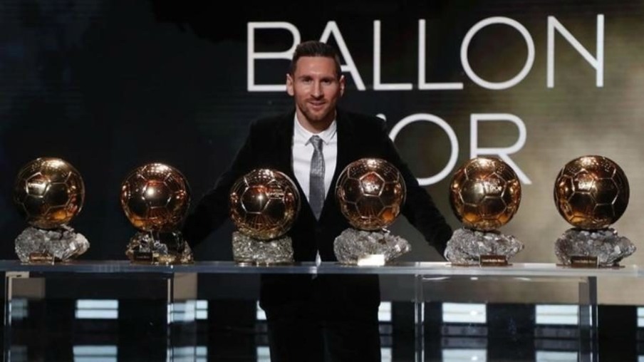 Lionel Messi é o único no mundo com seis bolas de ouro
Crédito: France Football
