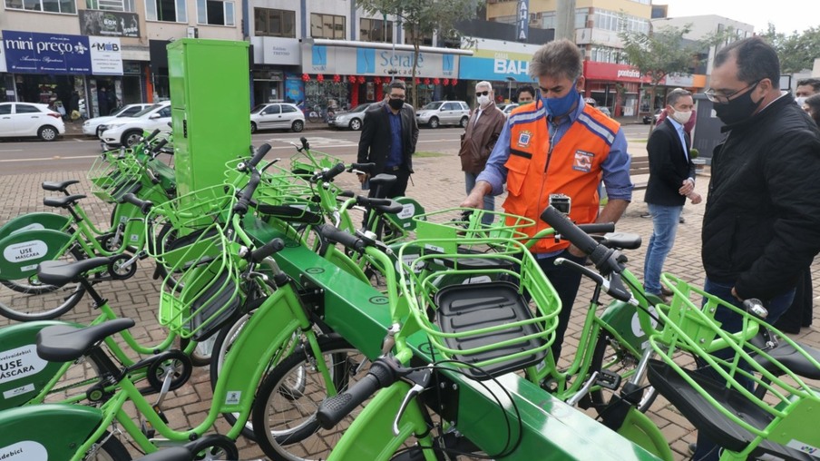 Cascavel é a única cidade do Paraná a ter serviço de compartilhamento de bicicletas