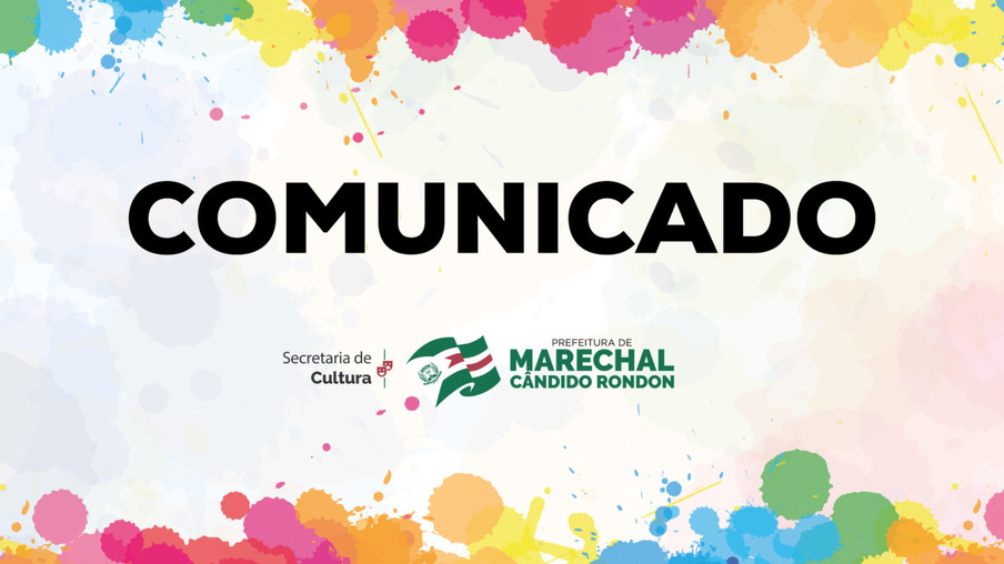 Marechal Rondon abre cadastro para agentes e profissionais da cultura