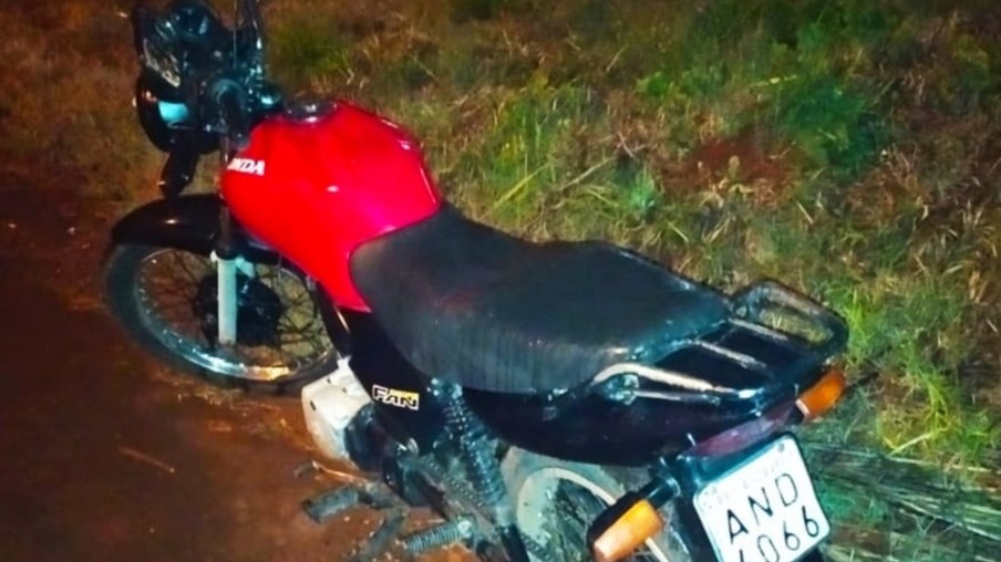 O local onde a moto foi encontrada não foi informado pela polícia - Foto: Polícia Civil 