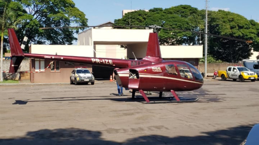 PM prende piloto de helicóptero carregado com droga
