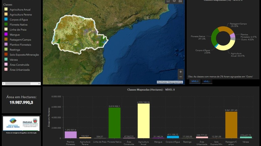 Novo sistema online facilita informações sobre a cobertura florestal do Paraná