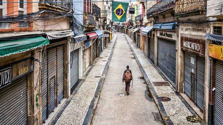 Imagem do lockdown no Rio de Janeiro - Foto: Buda Mendes/Getty Images