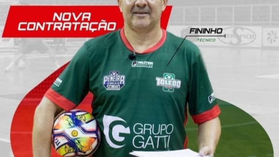 Bicampeão do mundo, Fininho é anunciado como novo técnico do Toledo Futsal
