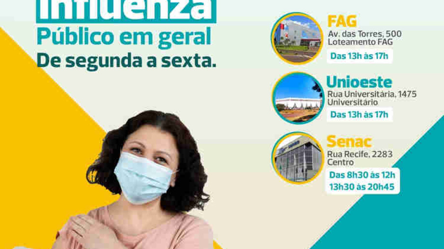 Veja os locais para tomar a vacina contra a gripe em Cascavel