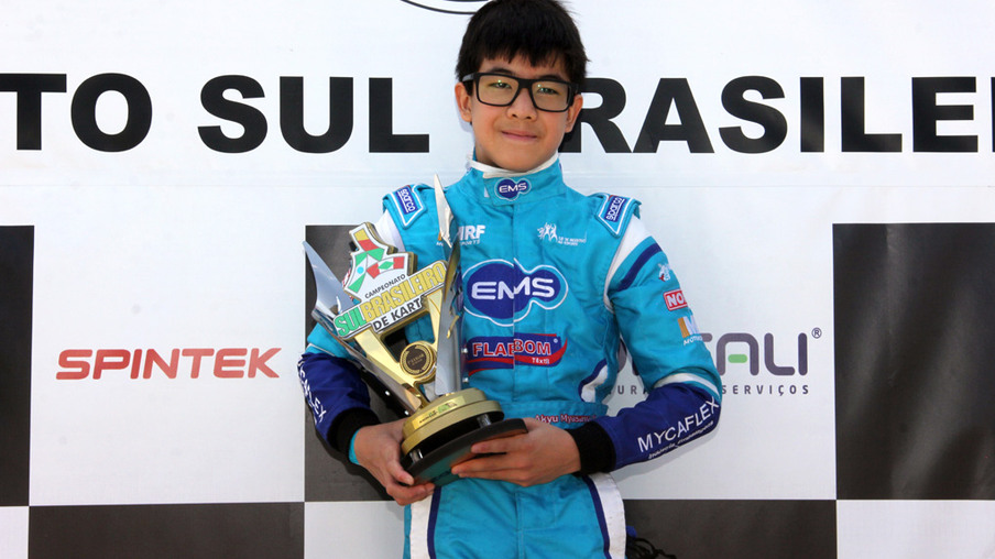 Akyu Myasava é campeão no Sul-Brasileiro de Kart